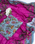 3 Piece - Printed Bana Dora Lawn Suit