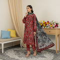 3 Piece - Printed Bana Dora Lawn Suit
