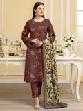 3 Piece - Printed Bana Dora Lawn Suit