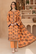3 Piece - Printed Embroidered Lawn Suit