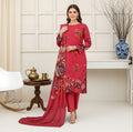 3 Piece - Printed Bana Dora Lawn Suit