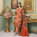 3 Piece - Printed Bana Dora Lawn Suit